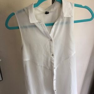 white button down blouse